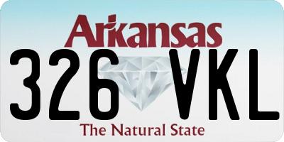 AR license plate 326VKL
