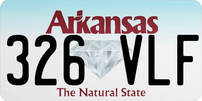 AR license plate 326VLF