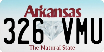 AR license plate 326VMU