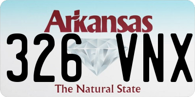 AR license plate 326VNX