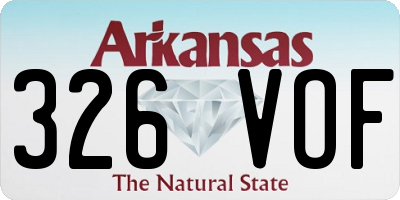 AR license plate 326VOF