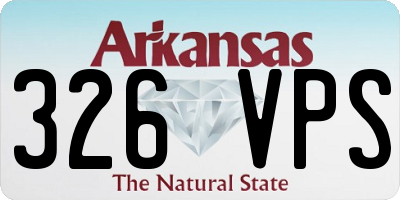 AR license plate 326VPS