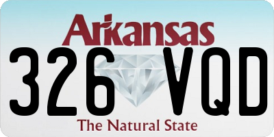 AR license plate 326VQD