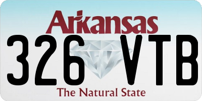 AR license plate 326VTB
