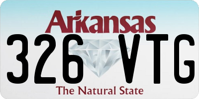 AR license plate 326VTG