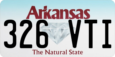 AR license plate 326VTI