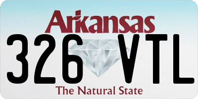AR license plate 326VTL