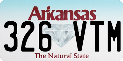 AR license plate 326VTM