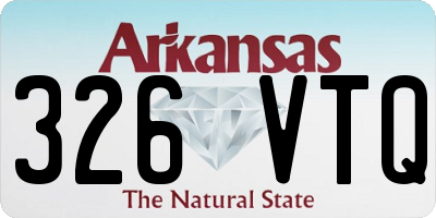 AR license plate 326VTQ