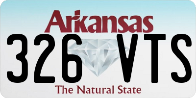 AR license plate 326VTS