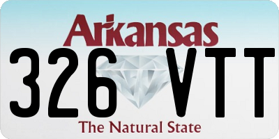 AR license plate 326VTT
