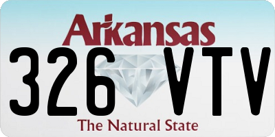 AR license plate 326VTV