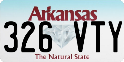 AR license plate 326VTY