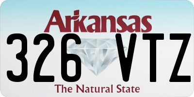AR license plate 326VTZ