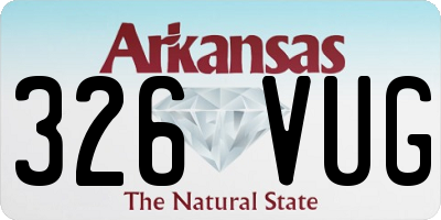 AR license plate 326VUG