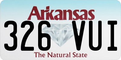 AR license plate 326VUI