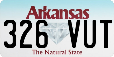 AR license plate 326VUT