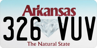 AR license plate 326VUV