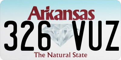 AR license plate 326VUZ