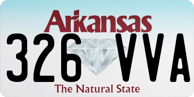 AR license plate 326VVA