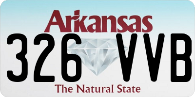 AR license plate 326VVB