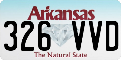 AR license plate 326VVD