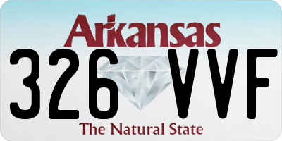 AR license plate 326VVF