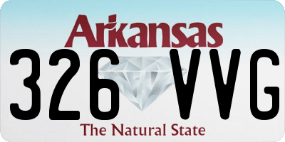AR license plate 326VVG