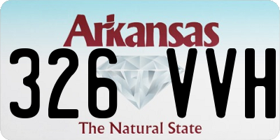 AR license plate 326VVH