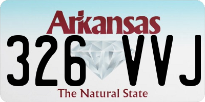 AR license plate 326VVJ