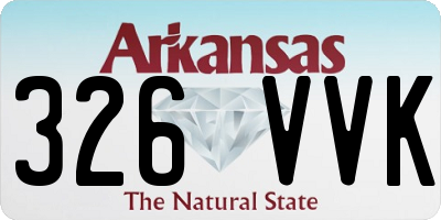 AR license plate 326VVK
