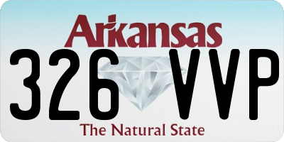AR license plate 326VVP