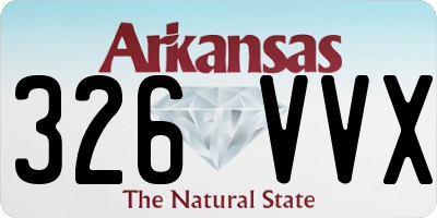 AR license plate 326VVX