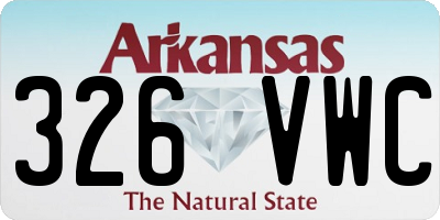 AR license plate 326VWC