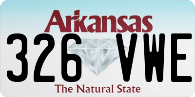 AR license plate 326VWE