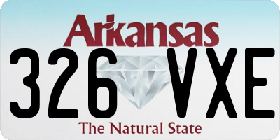 AR license plate 326VXE
