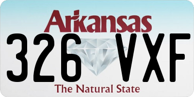 AR license plate 326VXF