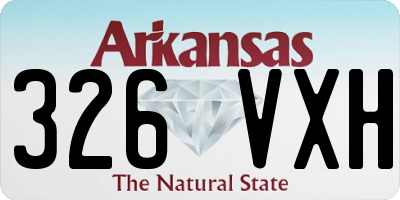 AR license plate 326VXH