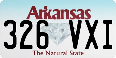 AR license plate 326VXI