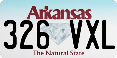 AR license plate 326VXL