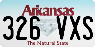 AR license plate 326VXS