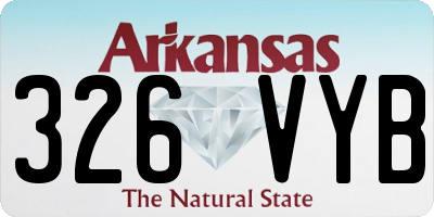 AR license plate 326VYB