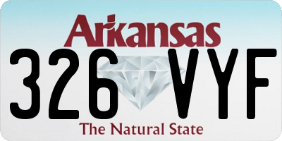AR license plate 326VYF