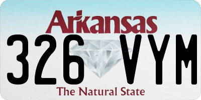 AR license plate 326VYM