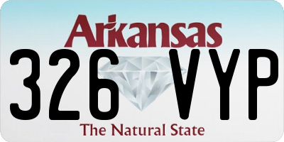 AR license plate 326VYP