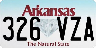 AR license plate 326VZA