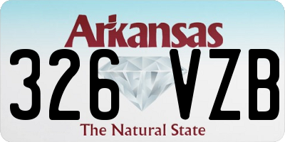 AR license plate 326VZB