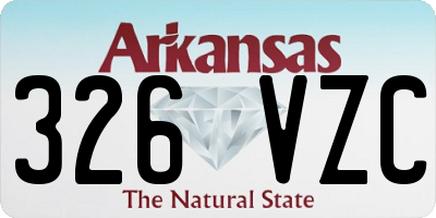 AR license plate 326VZC