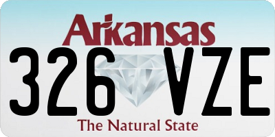 AR license plate 326VZE
