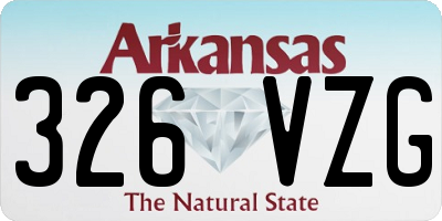 AR license plate 326VZG